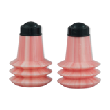 Pink salt and pepper shakers from the 1950s
