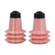 Pink salt and pepper shakers from the 1950s