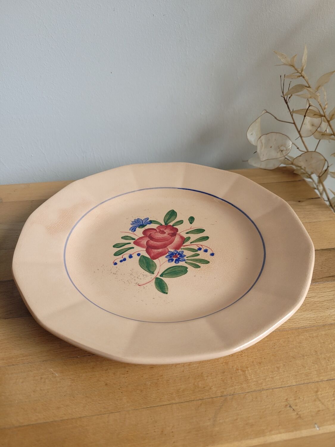 Dessert plate Digoin Sarreguemines