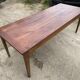 Farmhouse dining table in solid wood with 1 drawer, 1930, 209x80cm.