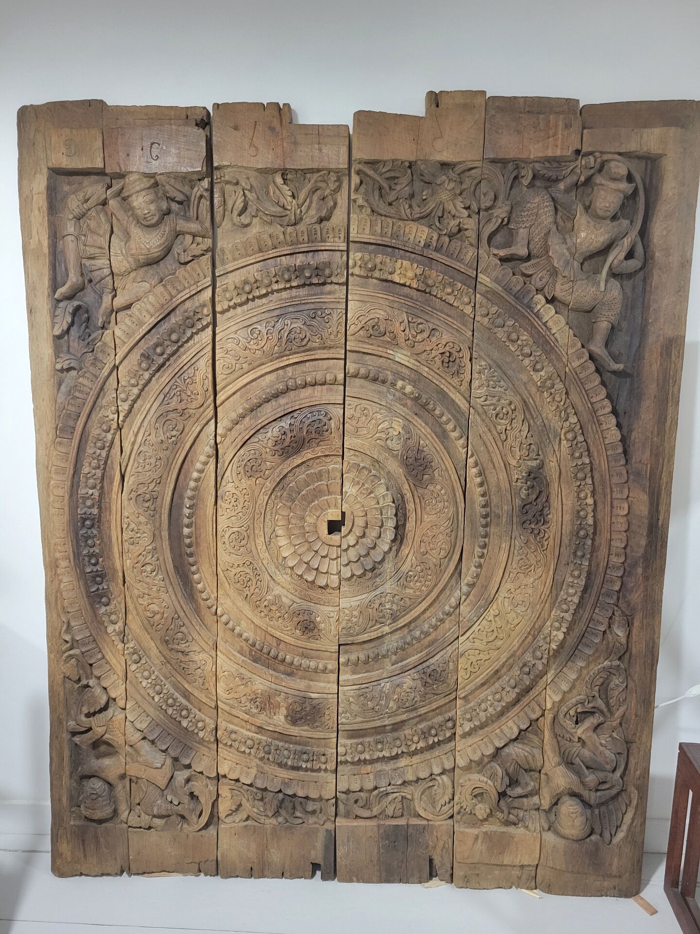 Carved wooden ceiling Curiosity cabinet 155×194cm