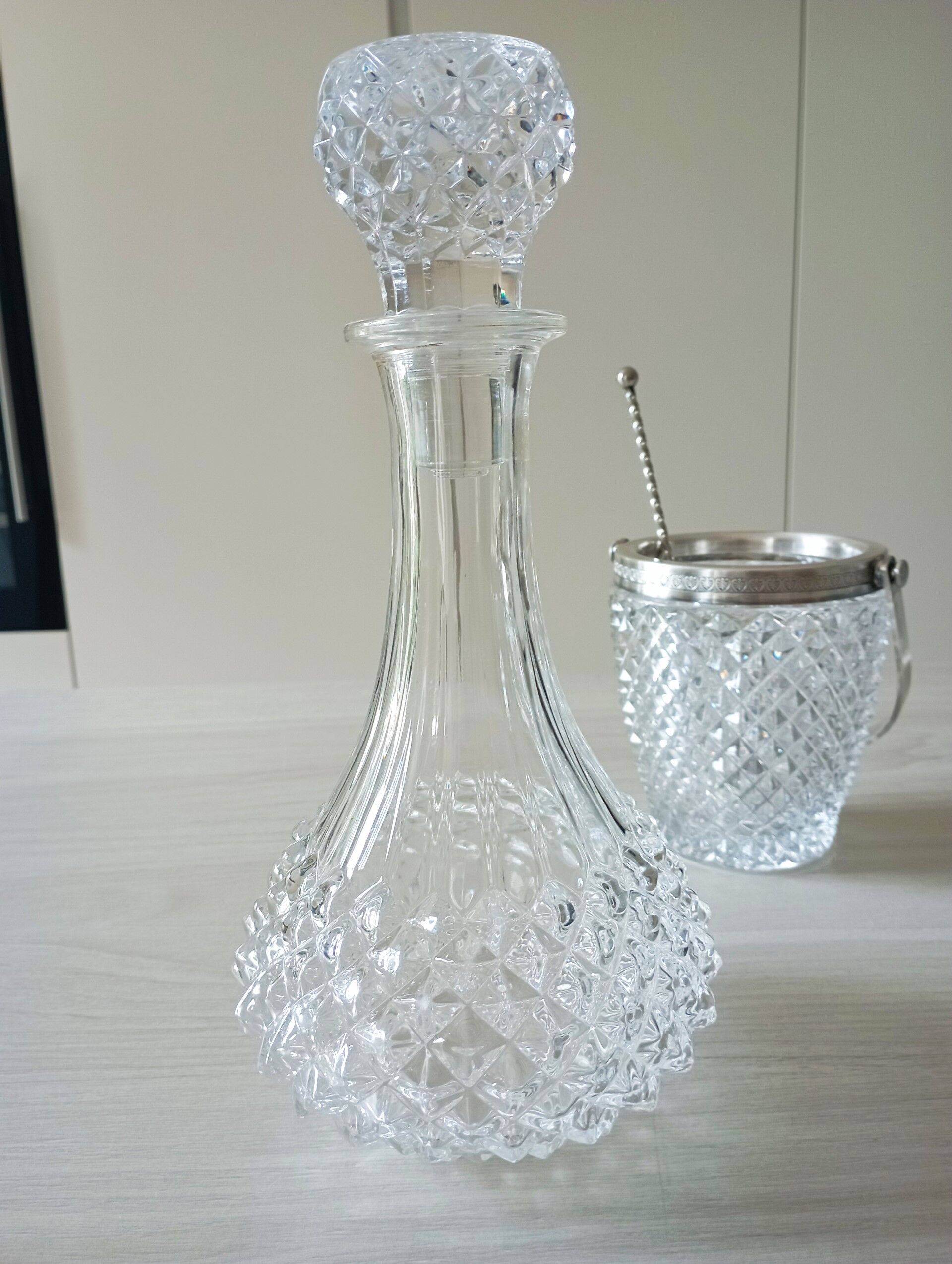 Carafe and ice bucket from the 60s