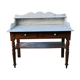 Wooden and white marble hairdresser