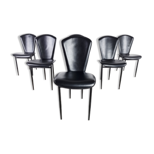 Chaises de salle à manger - noir