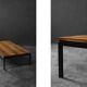 Vintage Mid-Century Danish Modern Brown Teak Low Coffee Table, 1960s