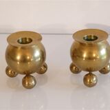 Pair of Scandinavian candle holders 1970