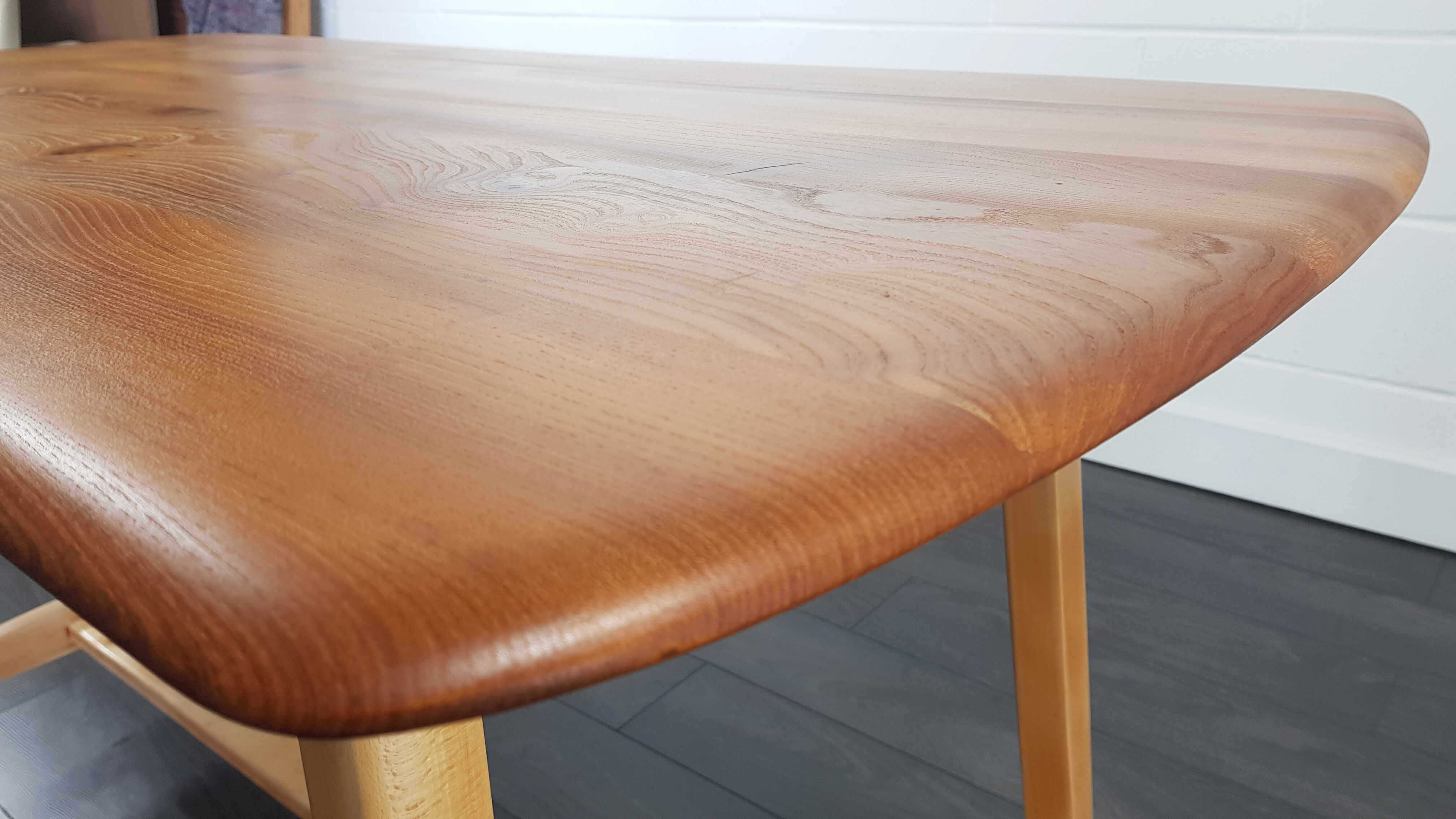 Ercol CC 41 plank dining table, 1950s