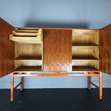 Midcentury Swedish Scandinavian sideboard cabinet by David Rosen model Napo