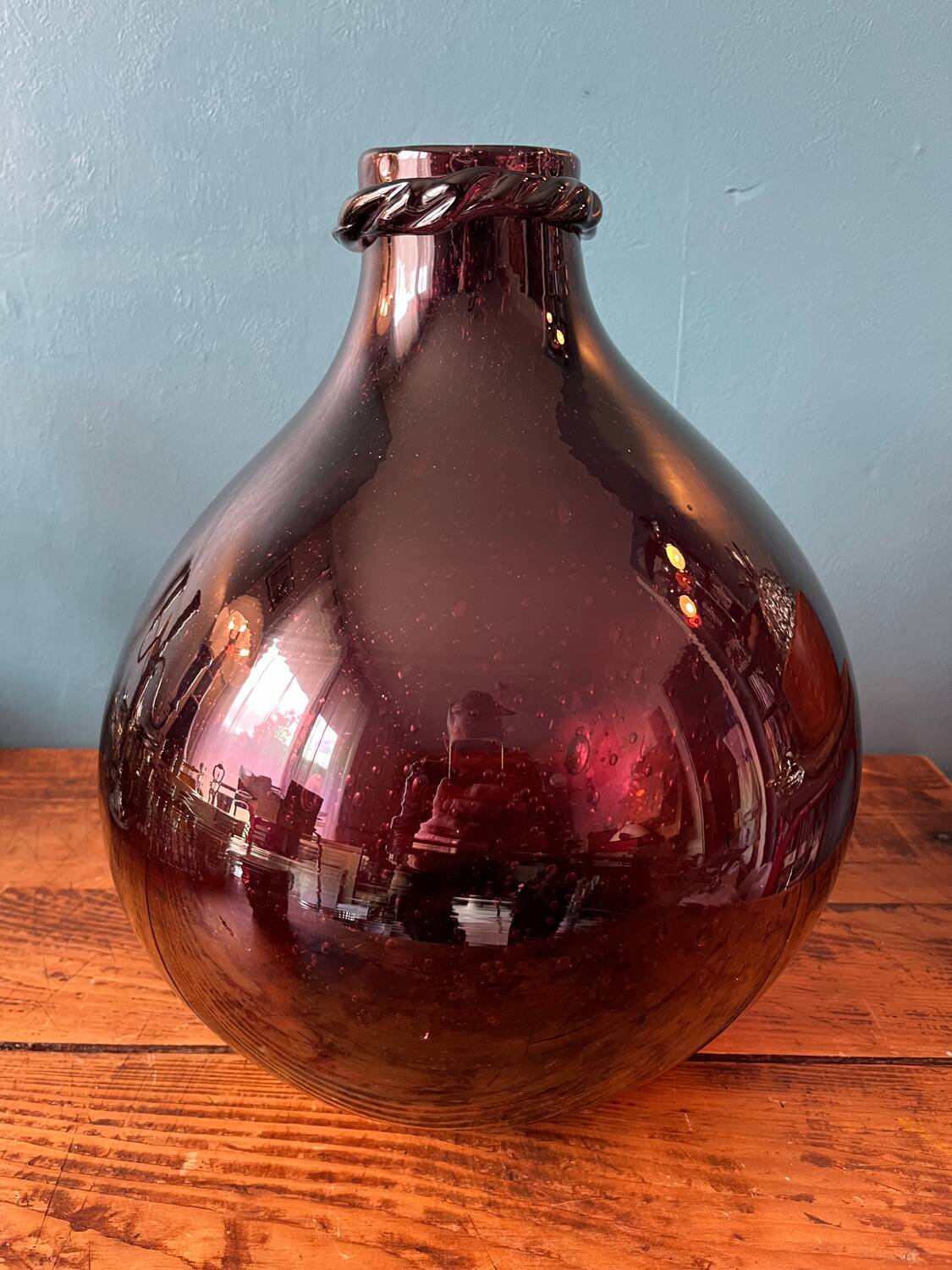 Vase or amphora, dame jeanne, marie jeanne biot glassware