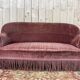 Canapé - Banquette Crapaud époque Napoléon III velours rose