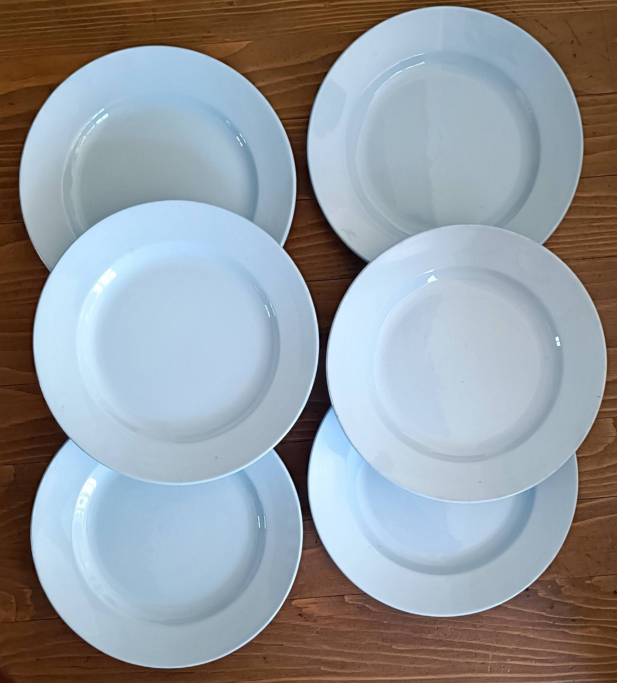 6 flat plates Gien