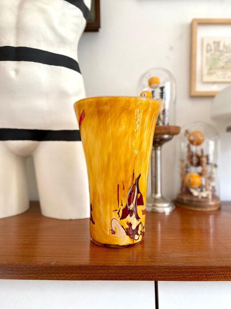 La Rochère glass paste vase