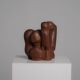 Abstract carved wood sculpture, Netherlands, 1980s