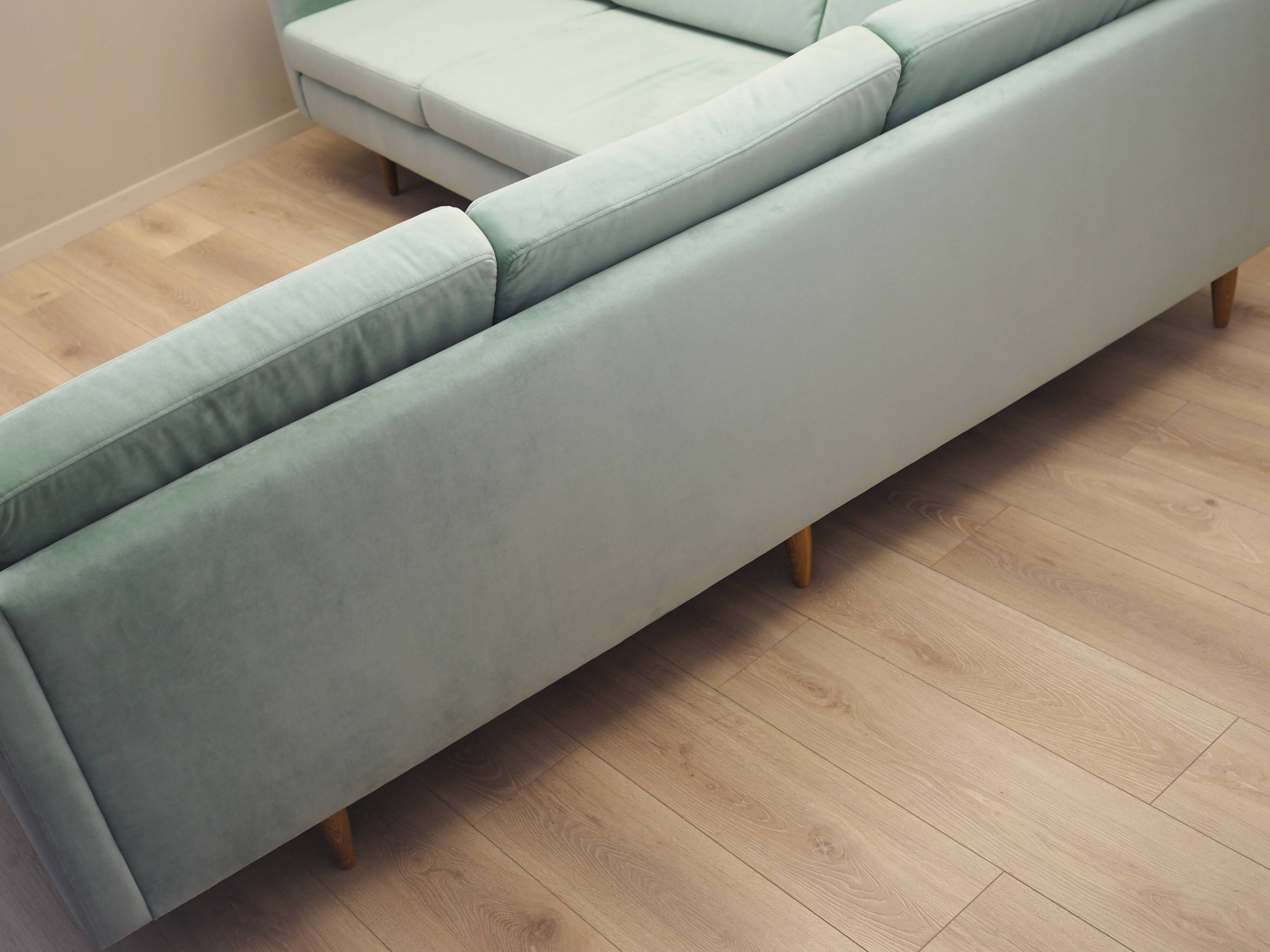 Mint corner sofa, Danish design, 1990s, production: Denmark