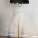 Brass floor lamp