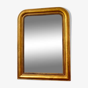 Miroir ancien Louis-Philippe perlé 108 × 78cm