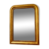 Miroir ancien Louis-Philippe perlé 108 × 78cm