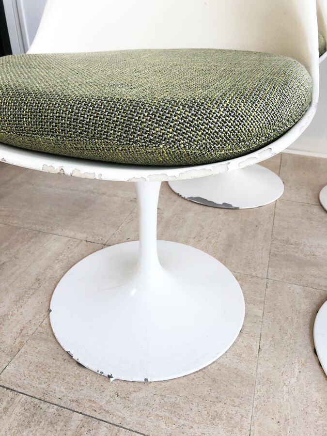 6 tulip chairs Eero Saarinen, Knoll 1970