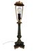 French Second Empire table lamp, spelter and brass, 19th century.