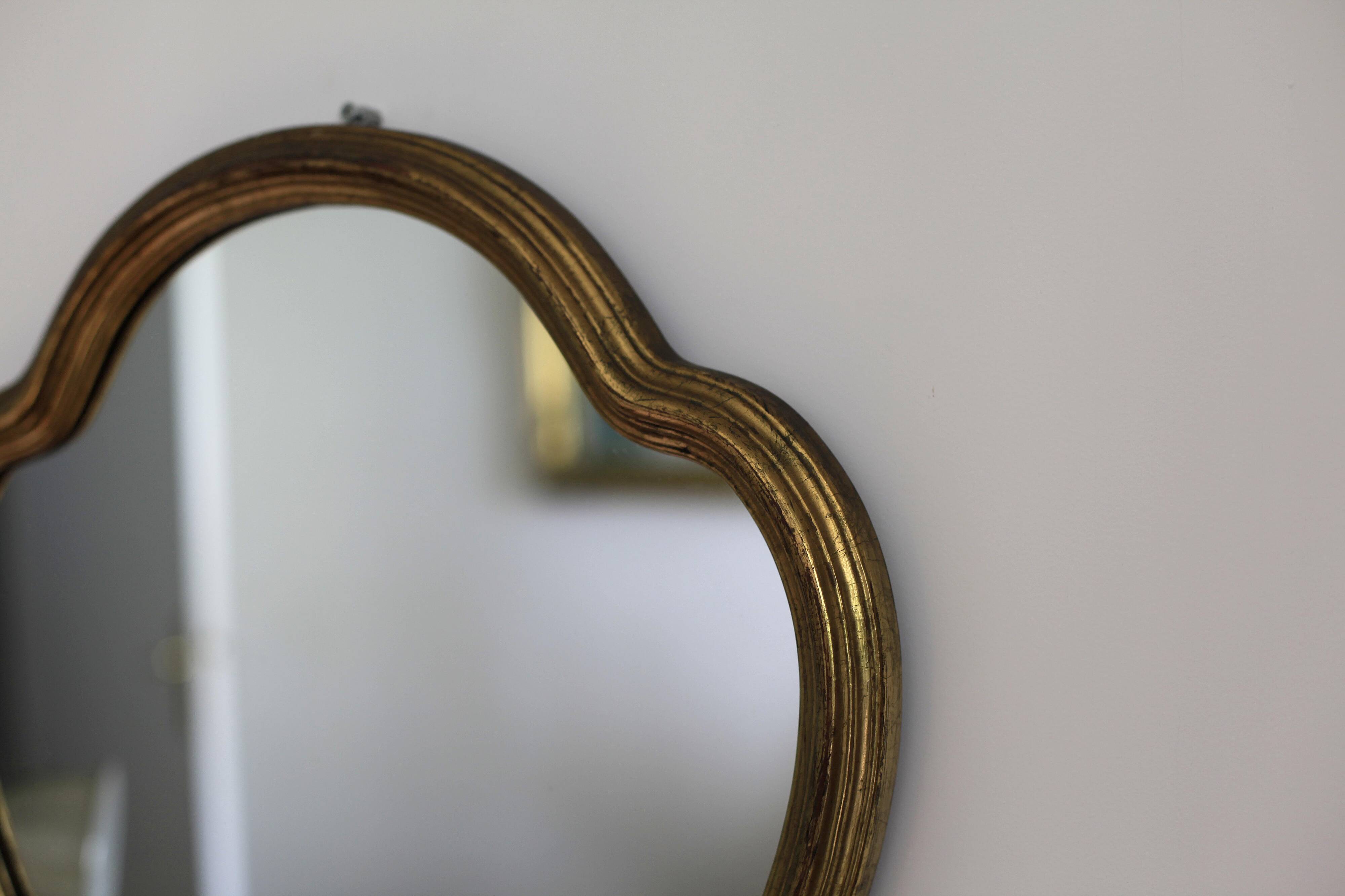 Miroir baroque doré 55x43 très belle patine