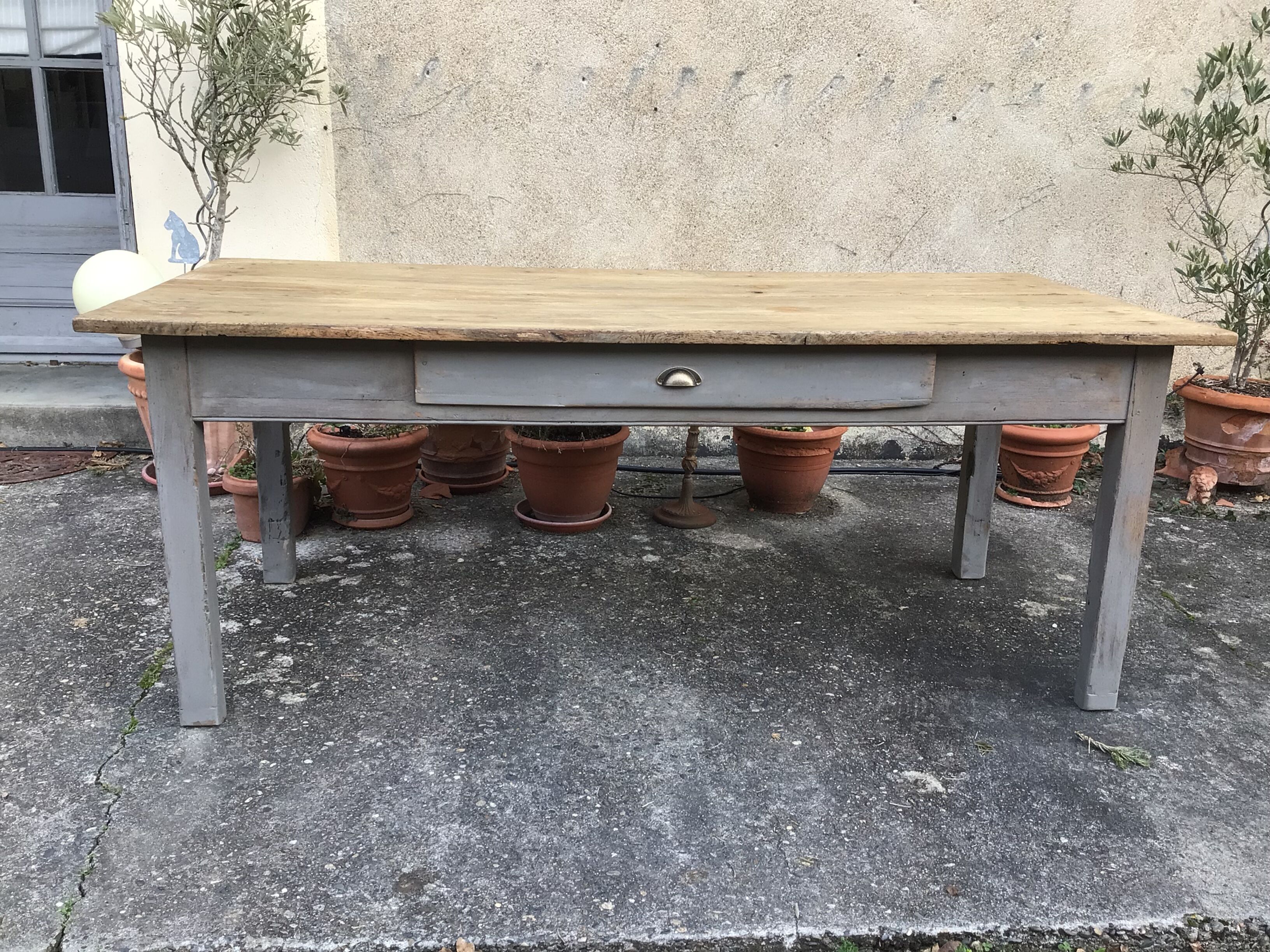 Oak farmhouse table 1m94