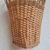 Wicker heart basket