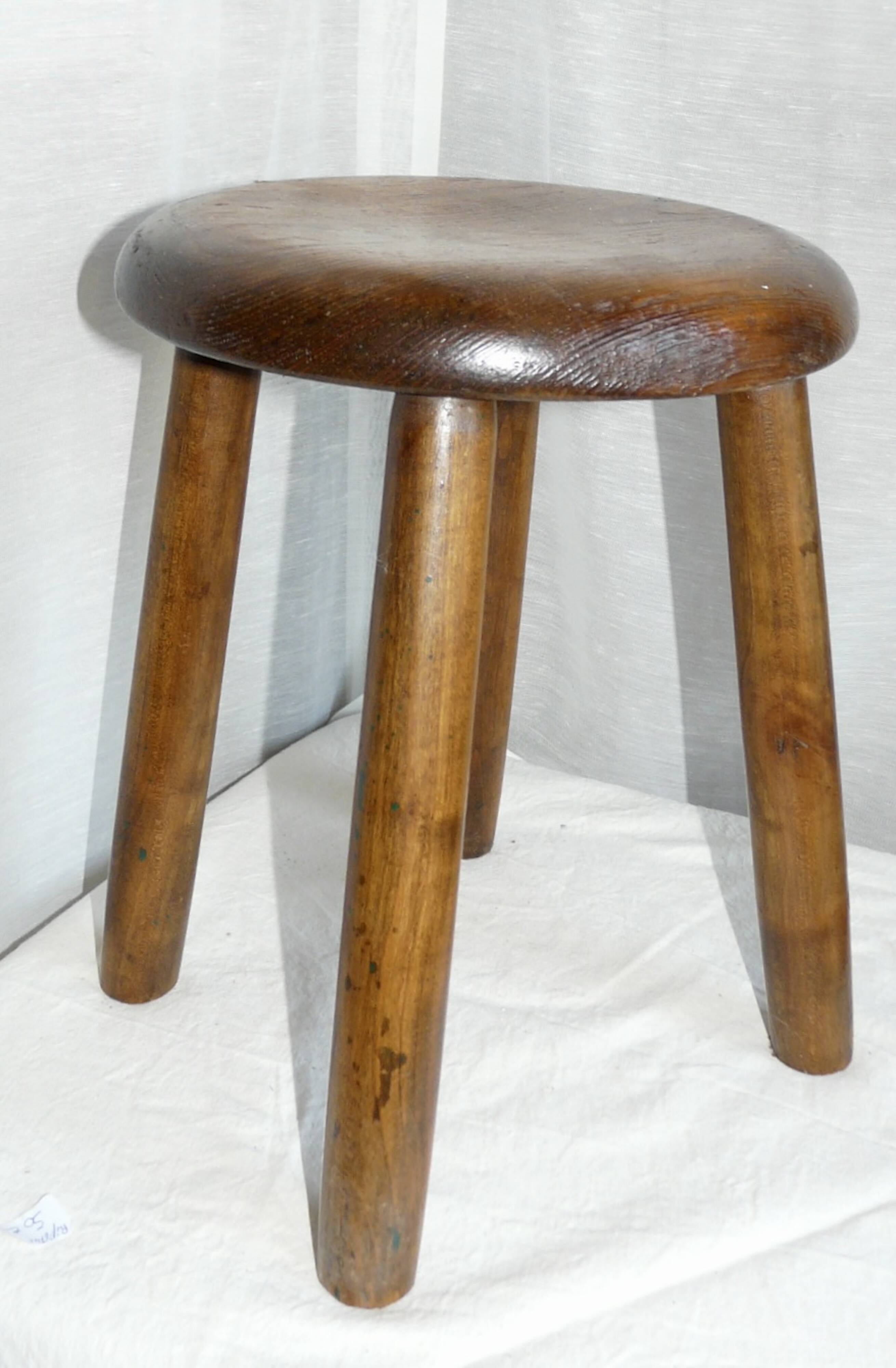 Vintage 1950s pine mountain stool