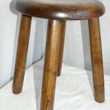 Vintage 1950s pine mountain stool