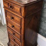 Bedside above marble with a niche and 4 drawers