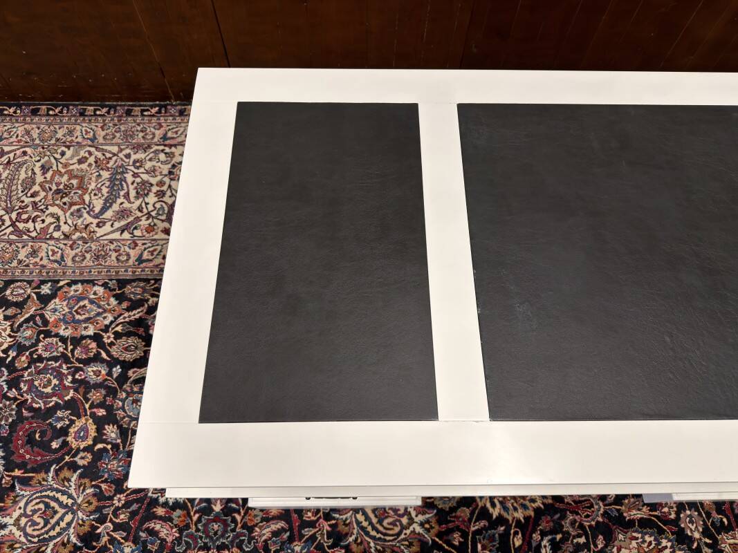 Classic English White Chesterfield Desk