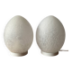 Glass egg lamp duo