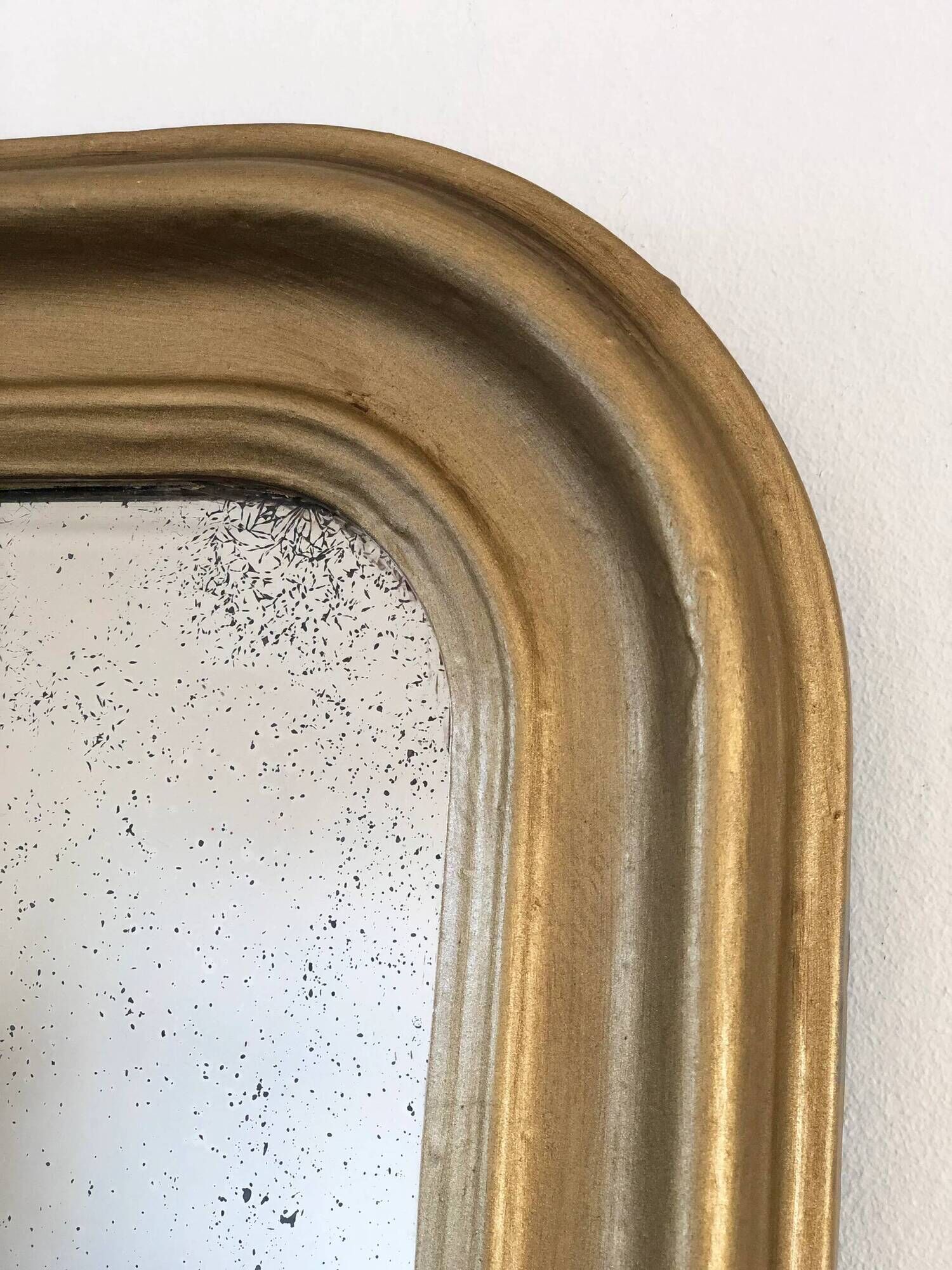 Antique French Louis Philippe full length mirror – gold, late 19th century
