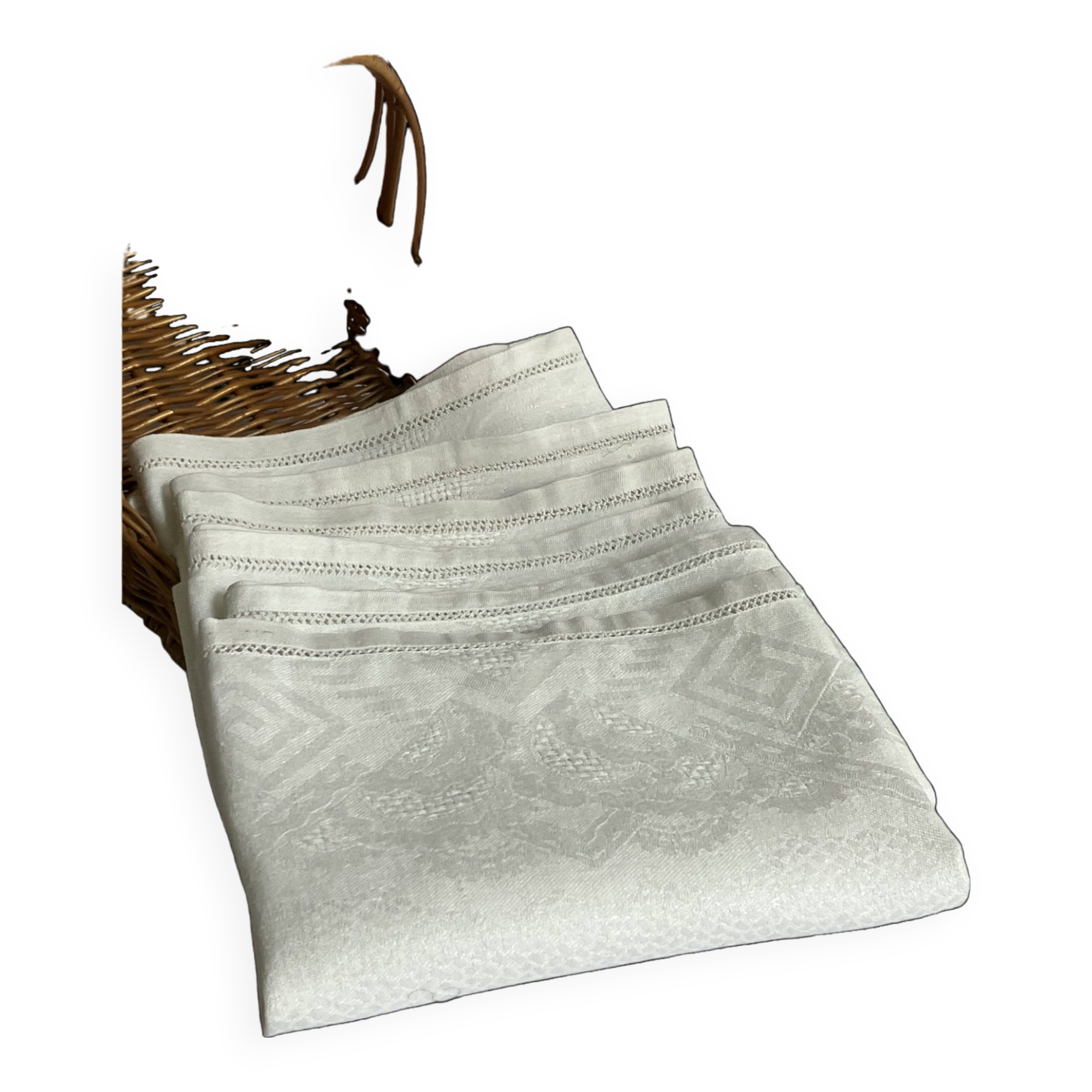 6 damask napkins