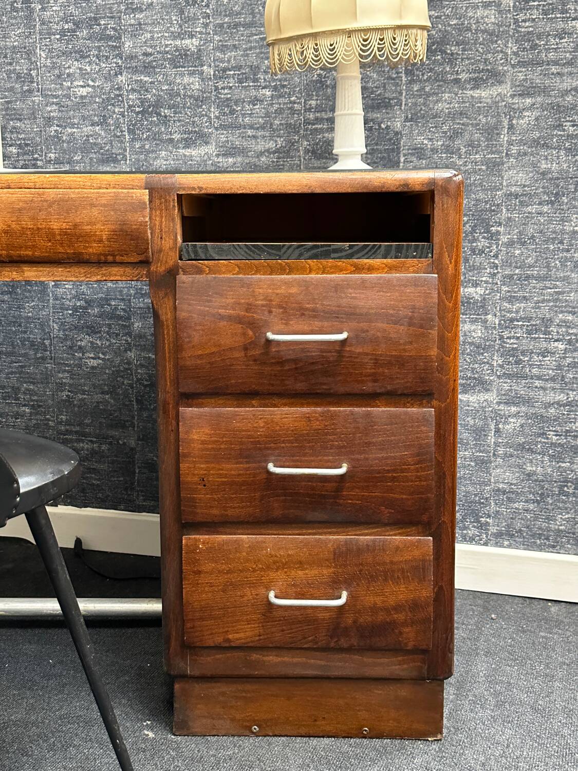 Vintage desk black tray