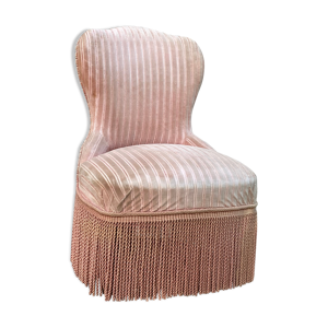 fauteuil crapaud rose