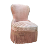 Pale pink toad armchair