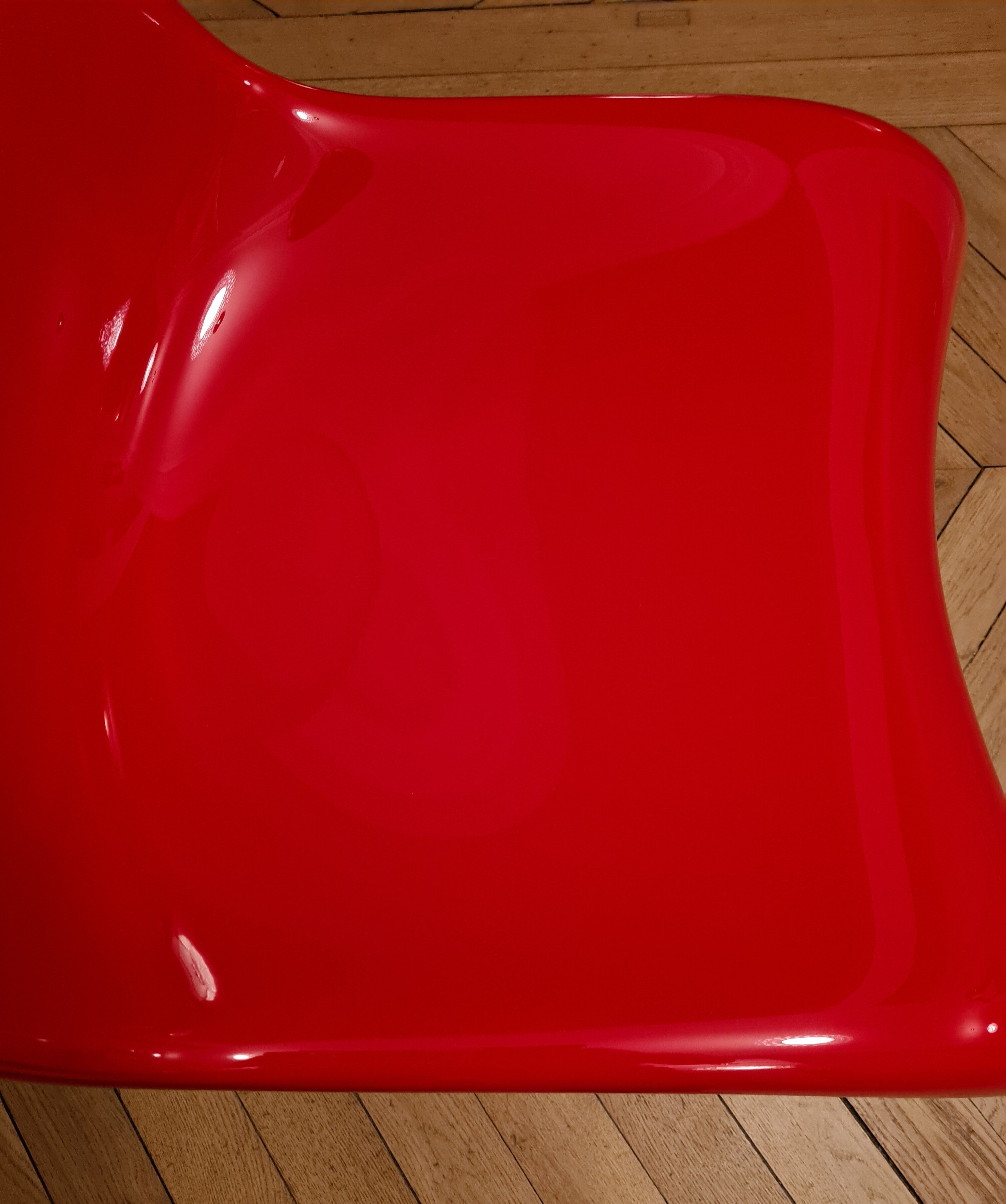 Verner Panton chair in lacquered fiberglass