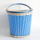 Vintage woven plastic shopping basket