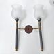 Pair of vintage 1950s torch wall lights