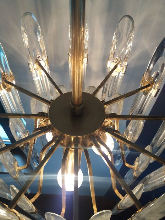 Brass chandelier from Sciolari