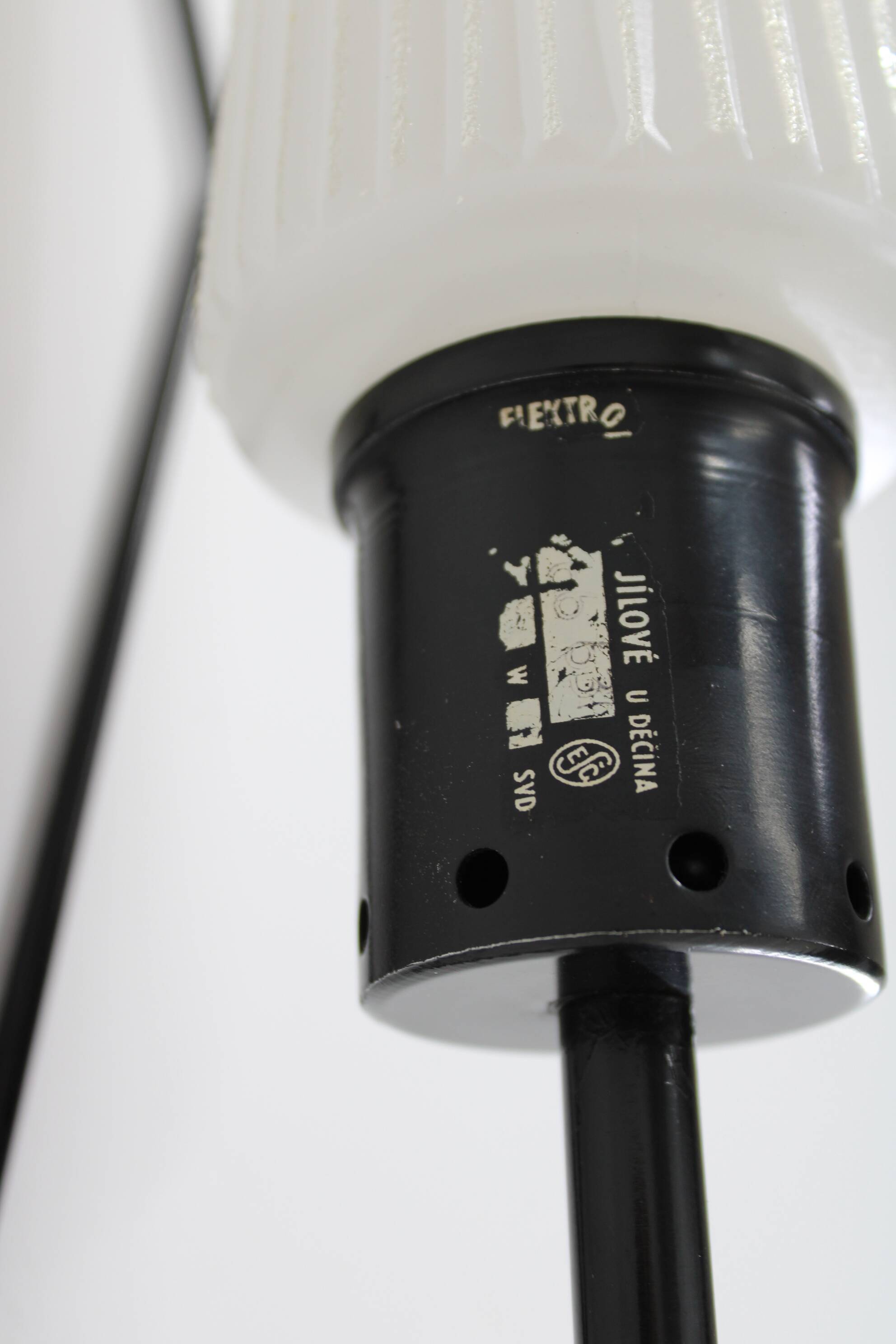 1970s Glass Wall Light , Czechoslovakia