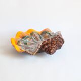 Shell shaped ceramic bowl, Vallauris