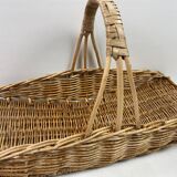 1-handle rectangular wicker basket