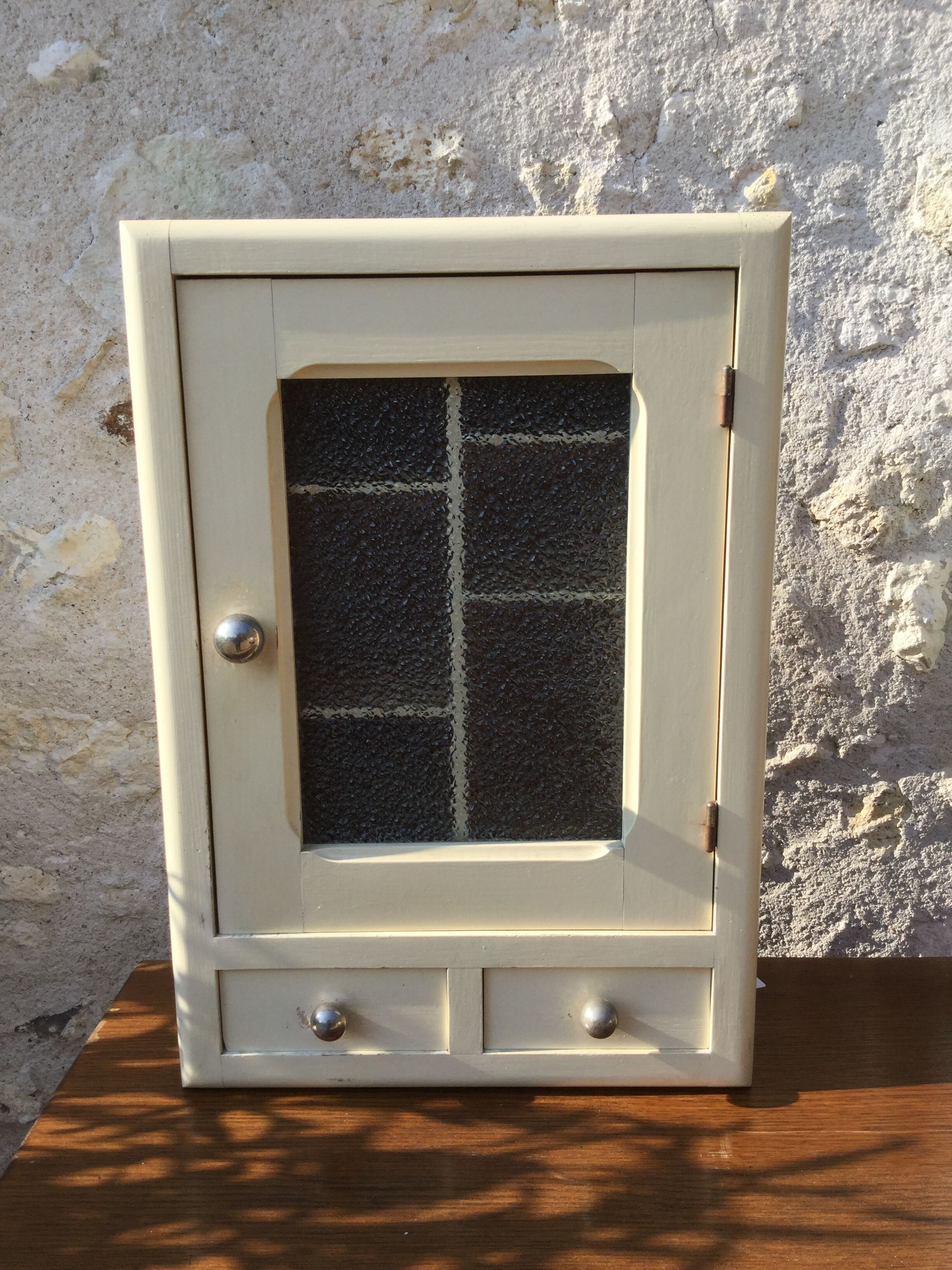 Mini white vintage wardrobe