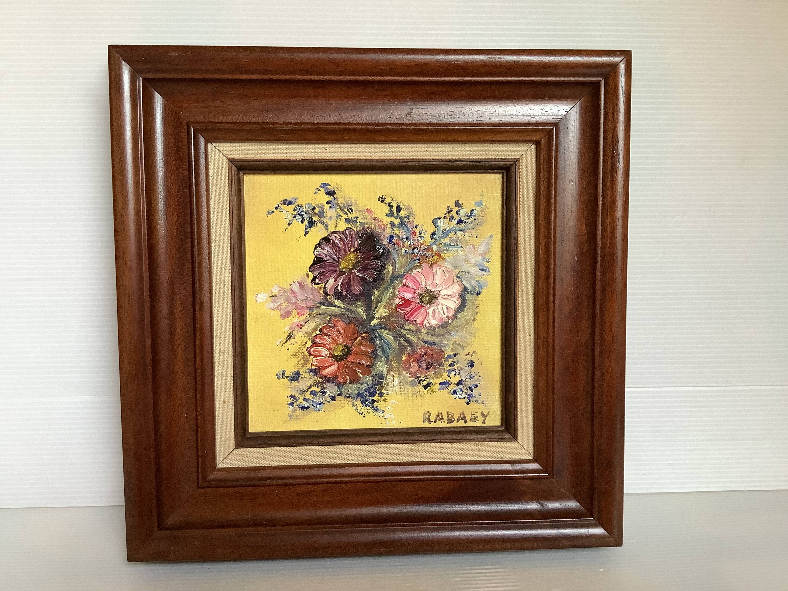 Rabaey bouquet of flowers oil painting on canvas