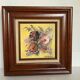 Tableau huile sur toile Rabaey bouquet de fleurs