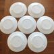 7 dessert plates 50s zebra yellow décor