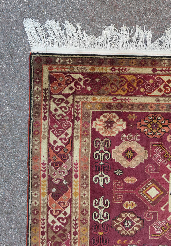 Tapis laine et soie fait main kazakhstan 204x126 cm