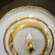 UM Limoges table service, Art Deco gold thread porcelain 80 pieces
