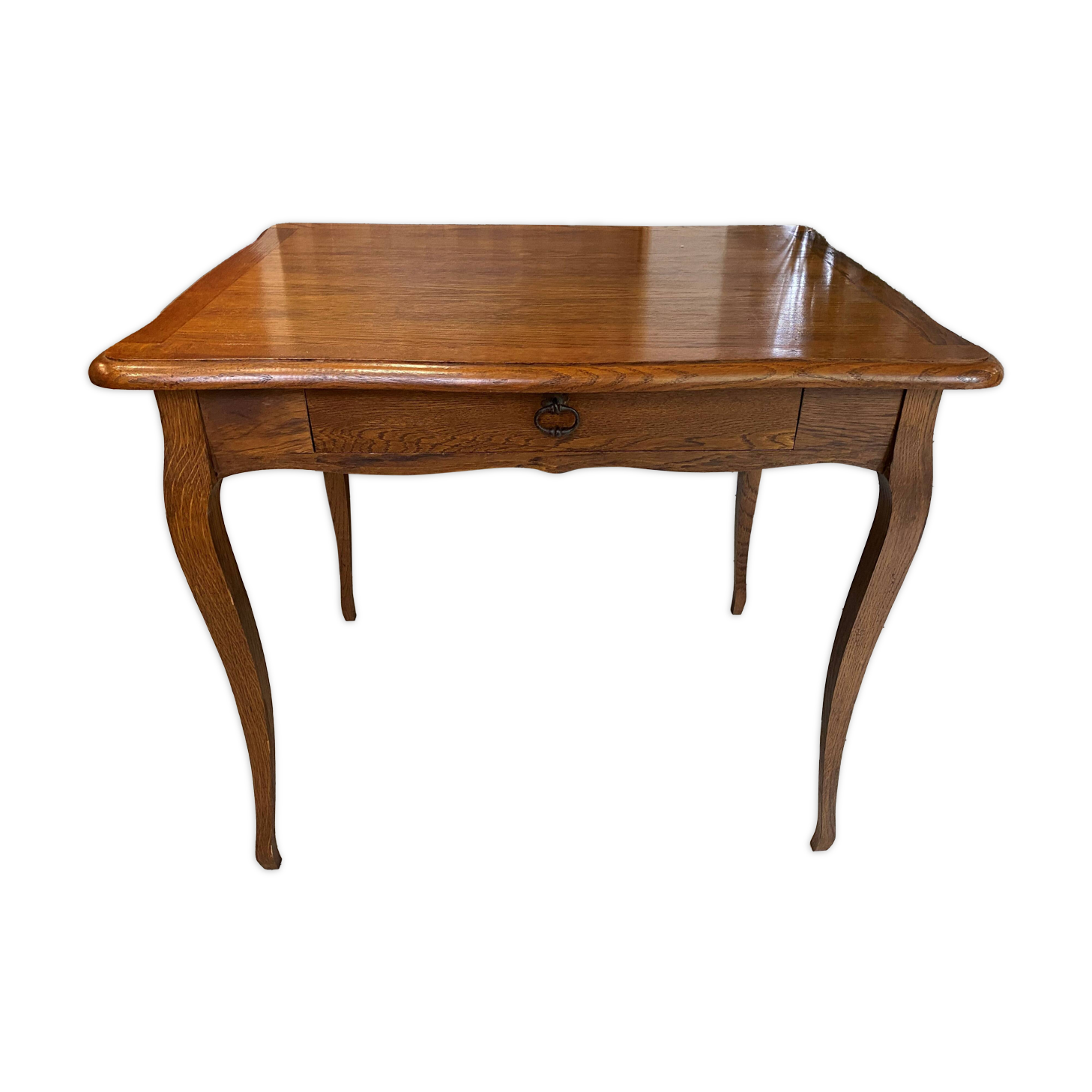 Oak desk, 1 drawer and 1 removable document holder, 1950